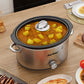 Sunvivi 4 Quart Slow Cooker with 3 Heating Settings