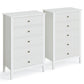 Royalcraft Dresser for Bedroom, Modern 5 Drawers Dresser with Silent Slide Drawers, Tall Chest of Drawers, Wood Storage Cabinet Organizer for Living Room, Nursery, Hallway, Entryway