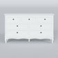 Royalcraft Dresser for Bedroom, Modern 7 Drawer Dresser with Solid Wood Legs and Painted Finish, White Chest of Drawers, Wooden Storage Closet Cabinet Organizer for Nursery, Living Room, Hallway
