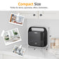 Sunvivi 3 in 1 Sandwich Maker, Electric Waffle Maker with Glass Panel, Removable Plates, Black