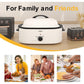 Superjoe Roaster Oven with Self-Basting Lid, 20 Qt, Stainless Steel White-1