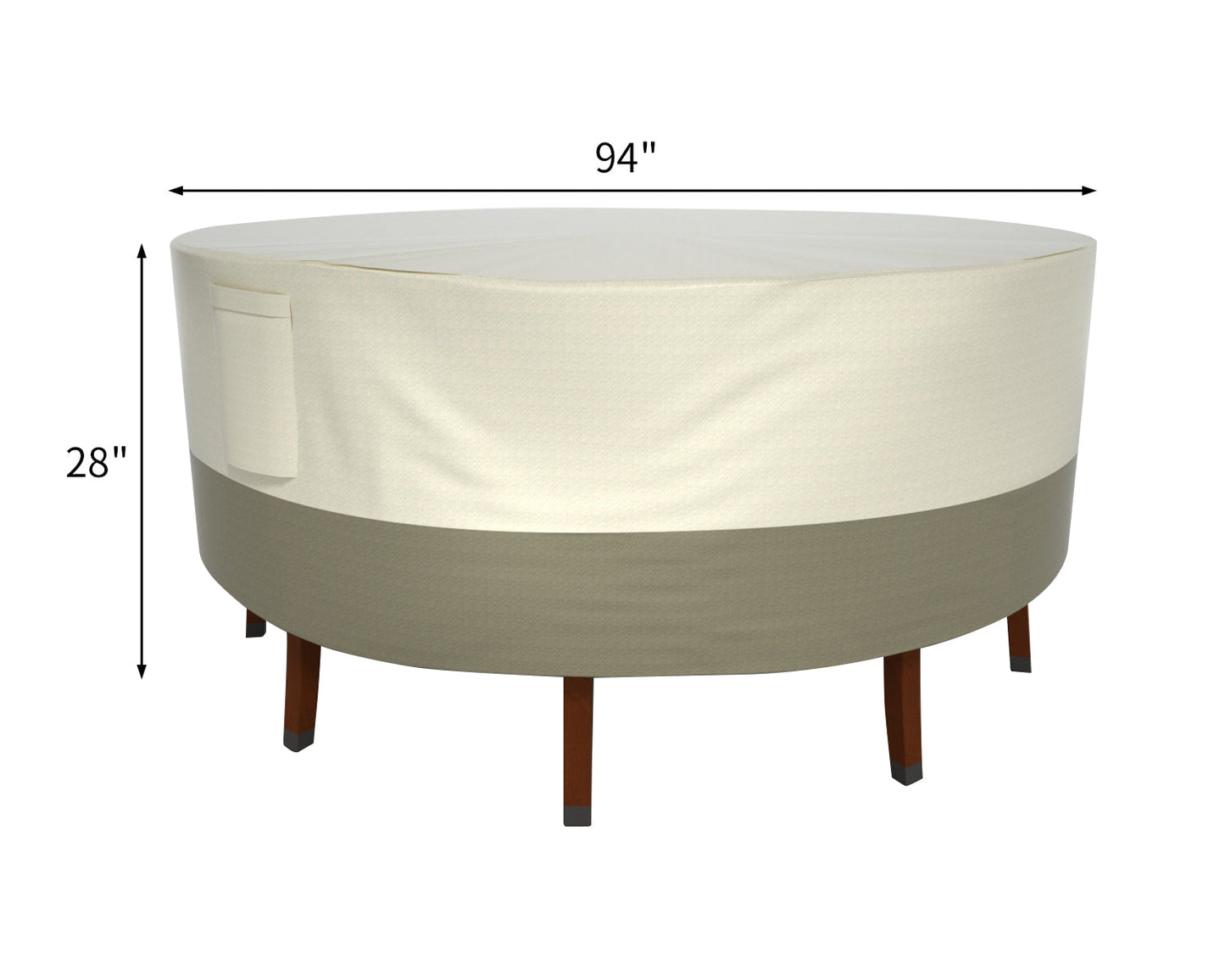 Outdoor Patio Furniture Table Set Cover, 94" x 28"