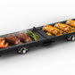 Heynemo 1600W Electric Griddle with Dual Cooking Zones