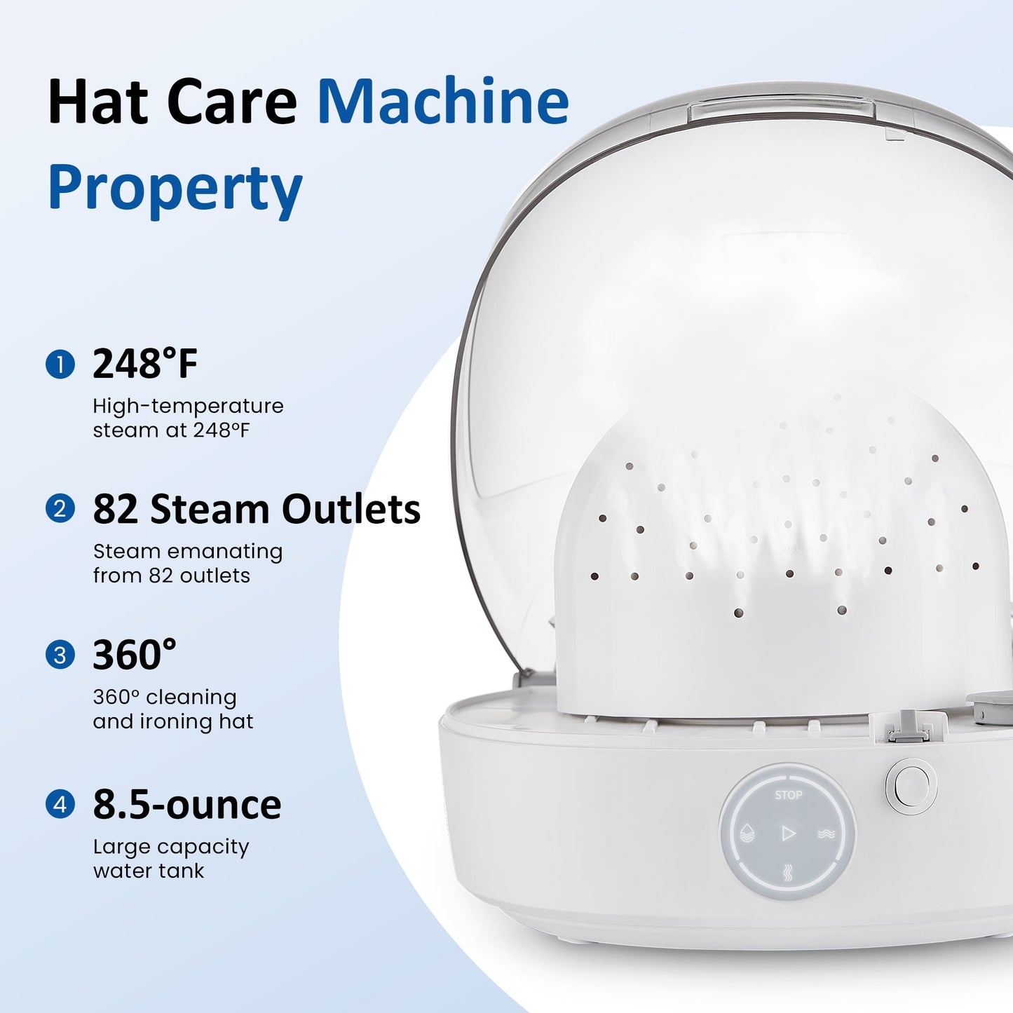 Heynemo Hat Care Machine for Iron & Dry