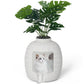 Superjoe Plastic Hidden Cat Litter Box with Decorative Planter,Gray