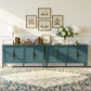CozyHome Storage Cabinet with 4 Doors and Adjustable Shelves
