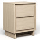Heynemo 2-Drawer Dresser, Modern Wood Design with Clean Edges, Versatile Storage for Bedroom, Living Room, Office, and Entryway, Beige