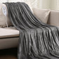Heynemo Electric Heated Blanket, 60" x 50" Double-Layer Flannel, 4 Heat Settings and Auto-off, Holiday Gift for Family, Gray