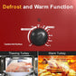 Superjoe 22 QT Electric Roaster Oven, with Self-Basting Lid, Stainless Steel Roaster Pan, Red