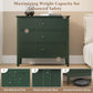 Heynemo Green 30" Dressers Set of 2, Modern 3-Drawer Wood Nightstands with Ball Bearing Slides, Wide Storage Chests for Bedroom, Living Room, Entryway or Office