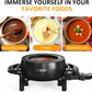 Superjoe Electric Fondue Pot Set for Melting Chocolate Cheese, 3 Quart Fondue Set with Adjustable Temperature Control and 8 Color-Coded Forks, 1000W Non-Stick Fondue Maker for Dessert, Oil and Broth