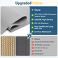 CozyHome Outdoor Roller Shade 8' x 8', Cordless Patio Shade with Crank Handle, 95% UV Protection, Aluminum Privacy Sun Shade for Patio, Gray