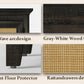 RoyalCraft Storage Cabinet, Kitchen Sideboard Cabinet with Rattan Decor Doors, Accent Buffet Cabinet with Adjustable Storage Shelf, Wood Cabinet Organizer, Coffee