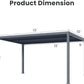 RoyalCraft 10'x13' Adjustable Louvered Pergola, Heavy-Duty Aluminum Outdoor Pergola, Metal Hardtop Pergola with Adjustable Roof for Patio, Deck, Garden, Yard, Grey