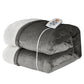 RoyalCraft Electric Heated Blanket, 84" x 62" Twin Size Electric Blanket with 10 Heating Levels and 12 Hours Auto-Off, Soft Flannel and Sherp Blanket with ETL & FCC Certification, Grey