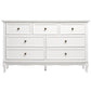 May in Color 7 Drawer Dresser with Solid Wood Legs for Bedroom, Living Room, Hallway