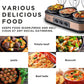 Sunvivi 1.5 Quart Triple Slow Cooker Buffet Server with 3 Ceramic Pots and Glass Lids, 4.5 Qt