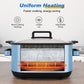 Heynemo 12-in-1 Digital Programmable Slow Cooker, 6.5 QT Large Multicooker, Multi-Cooker with Timer, Temp Control, Blue