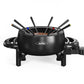 Heynemo 3 QT Fondue Set, Electric Fondue Pot Set for Melting Chocolate & Cheese, 1000W Non-Stick Fondue Maker with Adjustable Temperature Control and 8 Color-Coded Forks, Ideal for Dessert & Broth