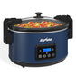 8.5QT Programmable Slow Cooker with Locking Lid, Versatile Food Warmer, Digital Timer, Portable Multi-Cooker with Adjustable Temperature Settings, and Dishwasher Safe Components, Blue