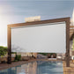 Superjoe Outdoor Roller Shade for Patio with 95% UV Protection, Cordless Roll Up Blind, Waterproof, Gray