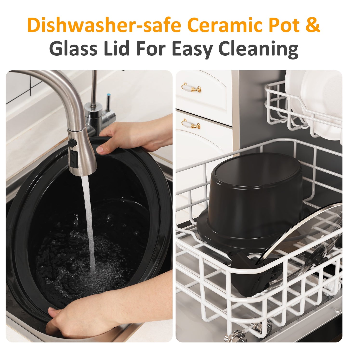 Heynemo 8.5QT Programmable Slow Cooker with Delay Function