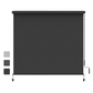 Heynemo 10'x 8' Outdoor Roller Shade, Cordless Patio Shade with Crank Handle, 95% UV Protection Outdoor Blind for Porch, Gazebo, Pergola, Black