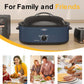 CozyHom 18 Quart Electric Roaster Oven with Self-Basting Lid, Turkey Roaster Oven Buffet with Removable Pan, Cool-Touch Handles, Blue