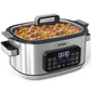 Heynemo 6.5 Quart 12-in-1 Programmable Multi Slow Cooker, Food Warmer Pot with Digital Timer, Temp Control