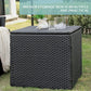 Royalcraft 9 Pieces Patio Furniture Set, All Weather PE Wicker Rattan Outdoor Sectional Sofa with Coffee Table and Navy Blue Cushion, Outdoor Furniture for Lawn Backyard Poolside Porch