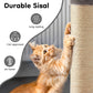 HEYNEMO 22" Cat Scratching Post, Sisal Cat Scratcher with Interactive Hanging Toy, Monster Scratch Pole for Indoor Cats, Cute Cat Scratch Post for Kittens & Large Cats, Blue