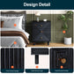 Heynemo Nightstand with 3 Drawers Set of 2, Modern Chest of Drawers for Bedroom, Living Room, Entryway, Black