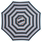 Superjoe 9 ft Striped Patio Umbrella Market Umbrella with Push Button Tilt and Crank, Blue & Brown Stripe