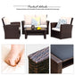 Cozyhom 4 Piece Rattan Outdoor Patio Sofa Furniture Sets, Wicker Conversation Couch Sets Rattan Sofa Chair With Cushion For Backyard Lawn Garden, Brown