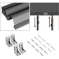 Superjoe Outdoor Roller Shades, 420GSM 95% Blackout Cordless Patio Roller Blinds with Pole, 6'Wx6'H Waterproof Blinds Roll Up for Gazebo Porch, Deck, Pergola, Grey