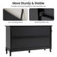Heynemo 7 Drawer Dresser for Bedroom, Chest of Drawers with Solid Wood Legs and Painted Surface, Black