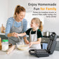Heynemo Electric Belgian Waffle Maker, 2 Slices Waffle Iron, Nonstick Plates, Indicator Light, Cool Touch Handle, Vertical Storage, Easy to Clean, Silver