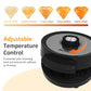 Sunvivi 5 Heart-Shaped Waffle Maker with Adjustable Temp