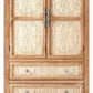 May in Color Kitchen Pantry Storage Cabinet, 48" Tall Pantry Cabinet with 2 Doors and 2 Drawers, for Kitchen, Dining Room, Living Room, Natural