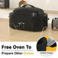 Superjoe 20 QT Electric Roaster Oven, Stainless Steel Self-Basting Lid Removable Pan, Black