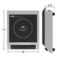Sunvivi 1800W Portable Induction Cooktop, Commercial-Grade Electric Countertop Burner with Timer, Induction Hot Plate with LED Screen, 10 Power(100W-1800W), 14 Temp Setting(140¡ãF-536¡ãF),Black