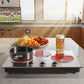 Sunvivi 1800W Three-burner portable electric ceramic stove - knob control, indicator light, compatible with all cookware, suitable for a variety of cooking scenarios, silver