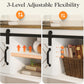 May in Color 46" Entryway Table with Storage, Farmhouse Console Table, for Hallway, Living Room,White and Rustic Oak