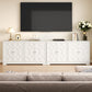 Heynemo Sideboard Buffet Cabinet with Storage, 56'' Modern Sideboard with 4 Doors and Adjustable Shelves, Wood Accent Cabinet for Entryway, Dining Room, Living Room, White