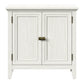 Superjoe Storage Cabinet, Kitchen Sideboard Cabinet with Rattan Decor Doors, Accent Buffet Cabinet with Adjustable Storage Shelf, Wood Cabinet Organizer for Hallway, Dining Room, Living Room, White