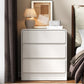 Heynemo Modern 3-Drawer Storage Dresser Set of 2 for Home and Office, White