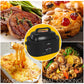 SUNVIVI slow pot roast chicken oven combination, large capacity suitable for family gatherings ,Stainless Steel,Black