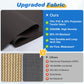 Heynemo 10'x 8' Outdoor Roller Shade, Cordless Patio Shade with Crank Handle, 95% UV Protection Outdoor Blind for Porch, Gazebo, Pergola, Brown