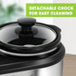 Cozy Home Superjoe 2.5 qt Dual Pot Stainless Steel Crock Electric Slow Cooker