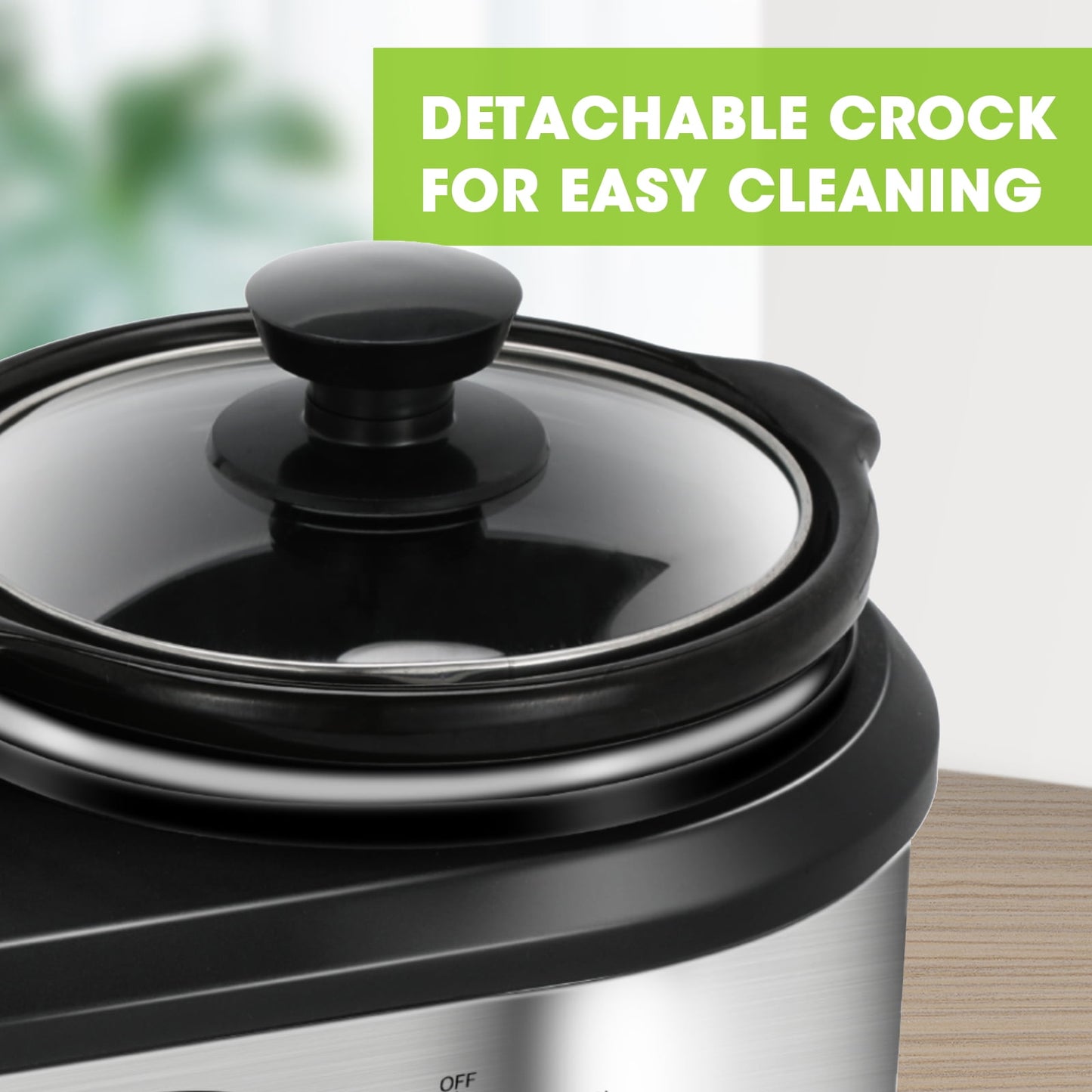 Cozy Home Superjoe 2.5 qt Dual Pot Stainless Steel Crock Electric Slow Cooker